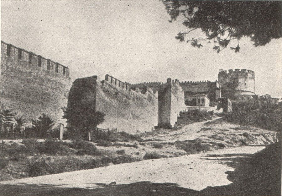 Fig. 26. Part of the eastern walls of Thessalonica and the Trigonion (on the right)