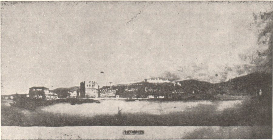 Fig. 214. Α painting of Thessalonica viewed from the sea