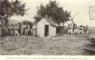 Temporary chapel erected after the burning of their village by the peasants of Lokov