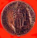 Golden seal of tsar Constantine Assen - Tikh (1257-1277)