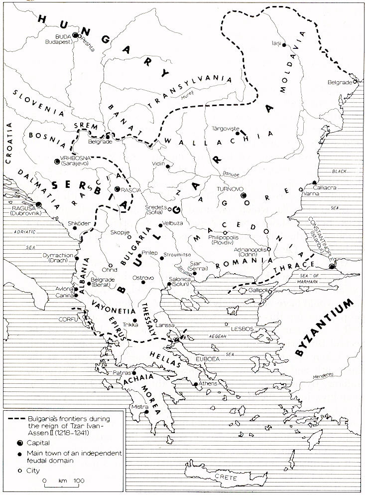 names of regions and countries, established during the Second Bulgarian Empire