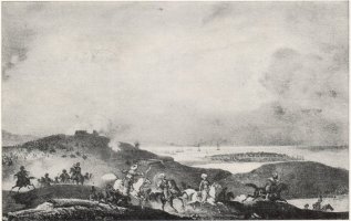 Атака на руските войски срещу редута при Созопол, подпомогнати от българските въстаници през 1829 г. (по Албума на Сейже  и Дезарно)