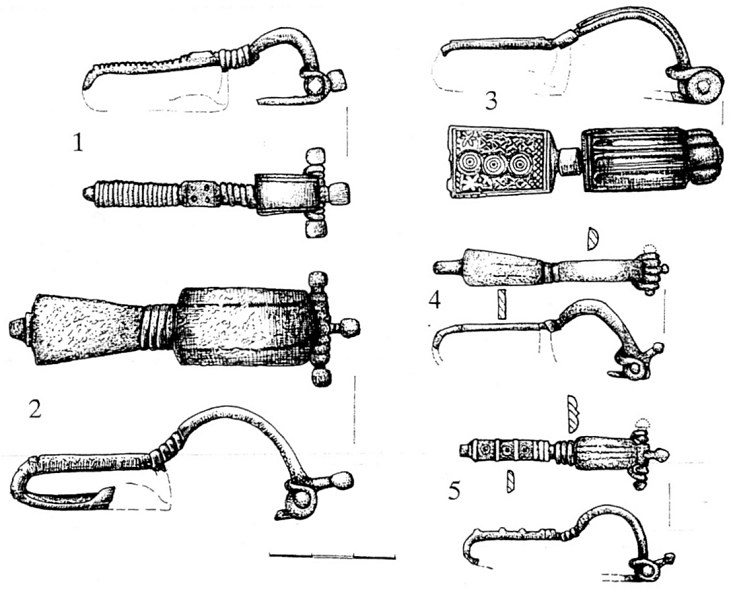 Сл. 1 — Византиски војнички фибули од доцниот 6. и 7. век