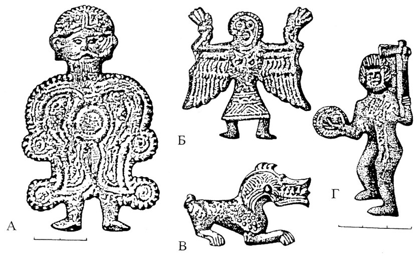 Сл. 3. Словенски магиски (култни) метални плочки од Велестино во Тесалија