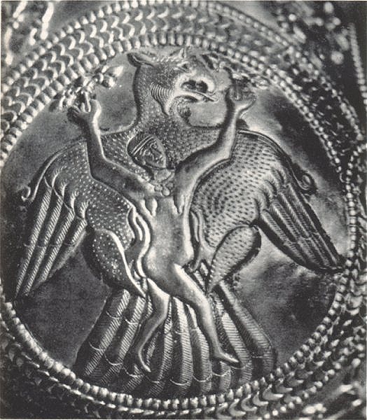 Съкровище от Над сент Миклош. Медалион с релефно изображение. Кана 2