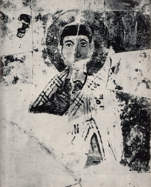 Преслав, манастир на Тузлалъка. Керамична рисувана икона