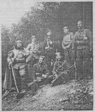 T. Aleksandrov s chetnici iz Pirin